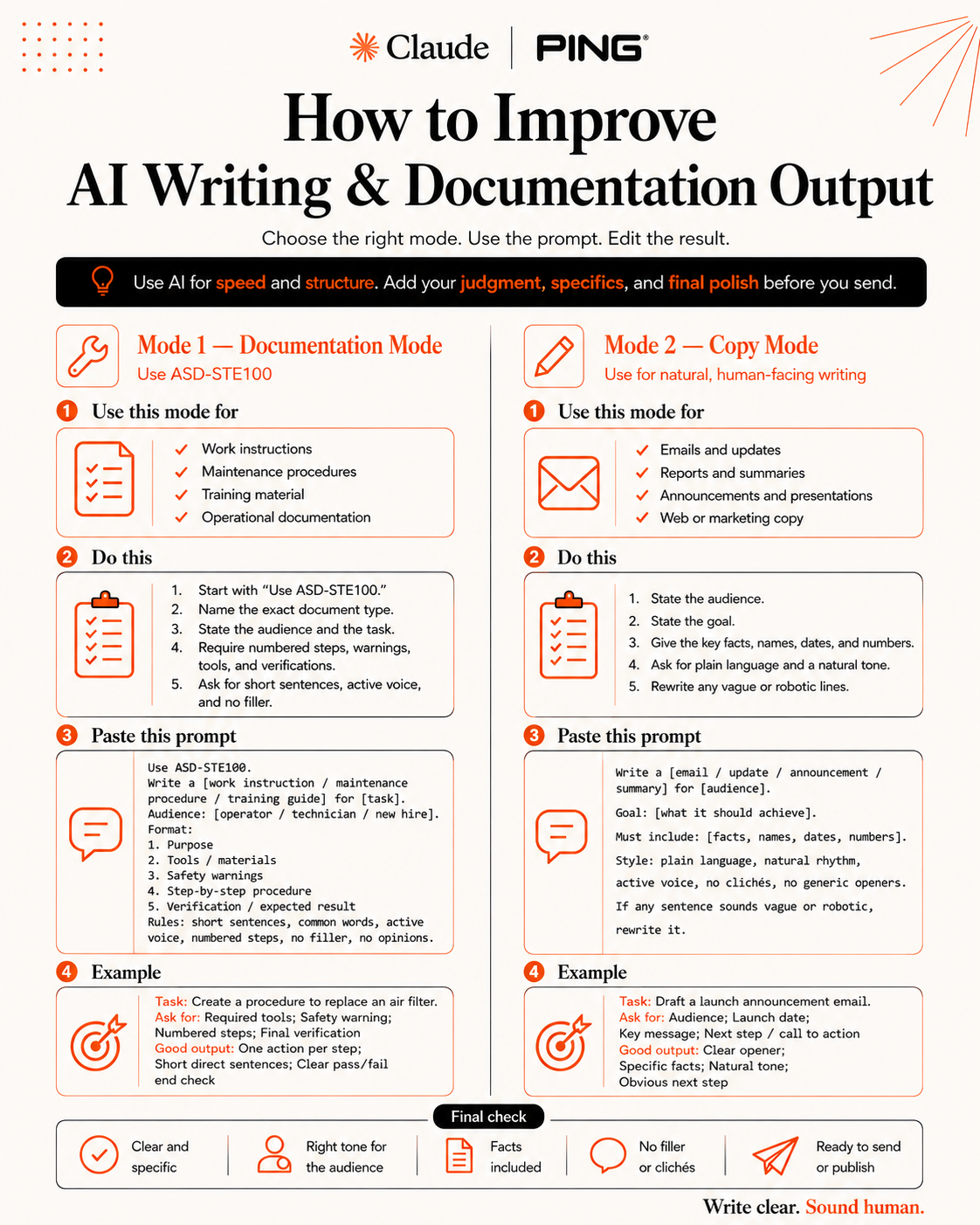 How to Improve AI Writing and Documentation Output guide